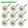 10 Stück/Beutel Dental Labor Wollfilz Polierpads Bürsten Fräser Rotationswerkzeug für Niedriggeschwindigkeits HP Schaft Polierer Zahnmedizinische Materialien