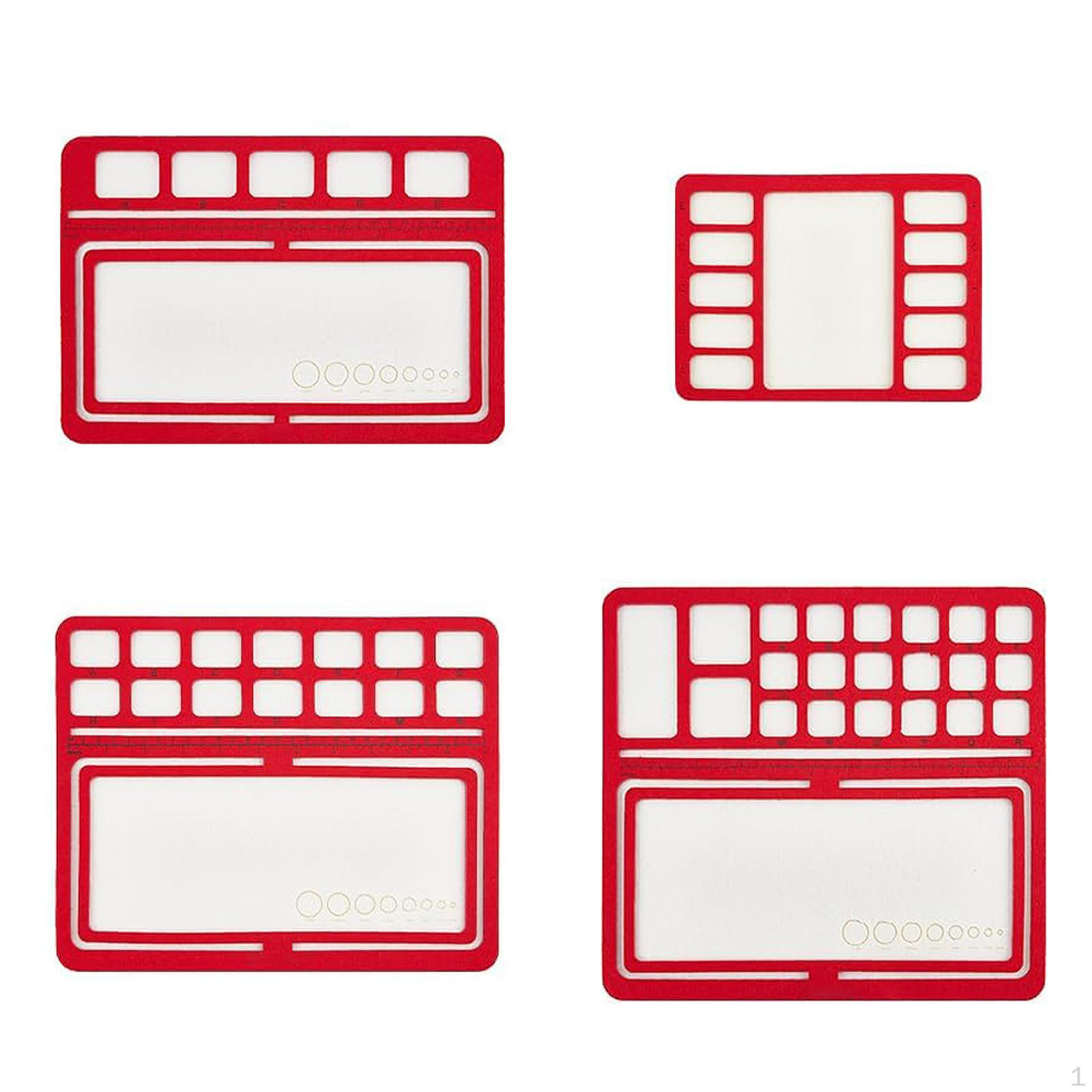 

Маты для бисера Доски для дизайна Подушечки с отделениями Фетр Бисер для принадлежностей, красный