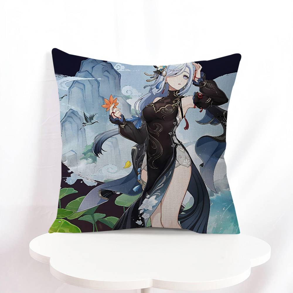 

Shenhe Pillowcase Toon Gift Cushion Cover Bedroom Home Sofa Chair Seat Decor Pillow Case 16x16Inch