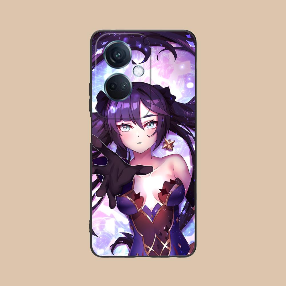 Game GI Mona Matte TPU Mobile Phone Case for OPPO Reno 14 13 12 11 10 9 8 7 6 5 F T Pro 5G Colorful Printing Cover
