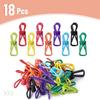 Mr. Pen- PVC-Coated Utility Clips, 2 Inch, 18 Pack, Colorful, PVC-Coated Steel Chip Bag Clips for Sealing Food, Paper Holder, Clothesline Clip for