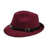 Trilby-Hüte für Herren einfarbiger Fedora-Hut Locken Gentleman Mode Unisex Kurzer Schirm Herbst 2023 Winter Panama klassischer Hut Großhandel