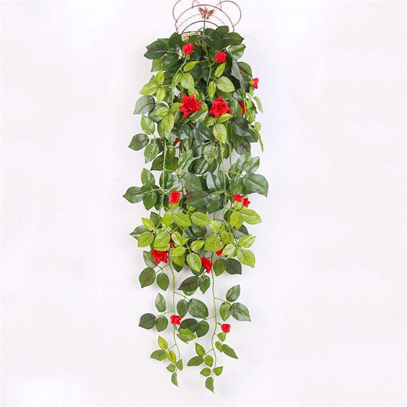 Beautifully Realistic 90 Cm Fake Silk Rose Vine For Perfect Home Decoration And Hanging Decor