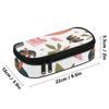 Pencil Bag Zipper Closure Organized Storage 300D Polyester with Main Pocket Mesh Layer and Removable Pen Divider for Classroom Use