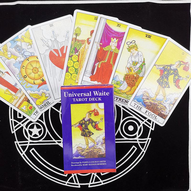 Gold Art Smith Beliebter Spirit Eye Waite Tarotkarten 10.3*6 ohne Rand