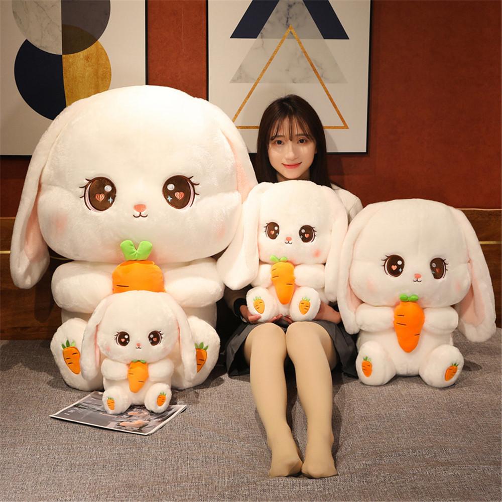 30cm Kawaii Bunny Dolls Lovely Long Ear Rabbit Plush Toys Stuffed Soft Animal Pillow Girls Kids Birthday Xmas Gifts
