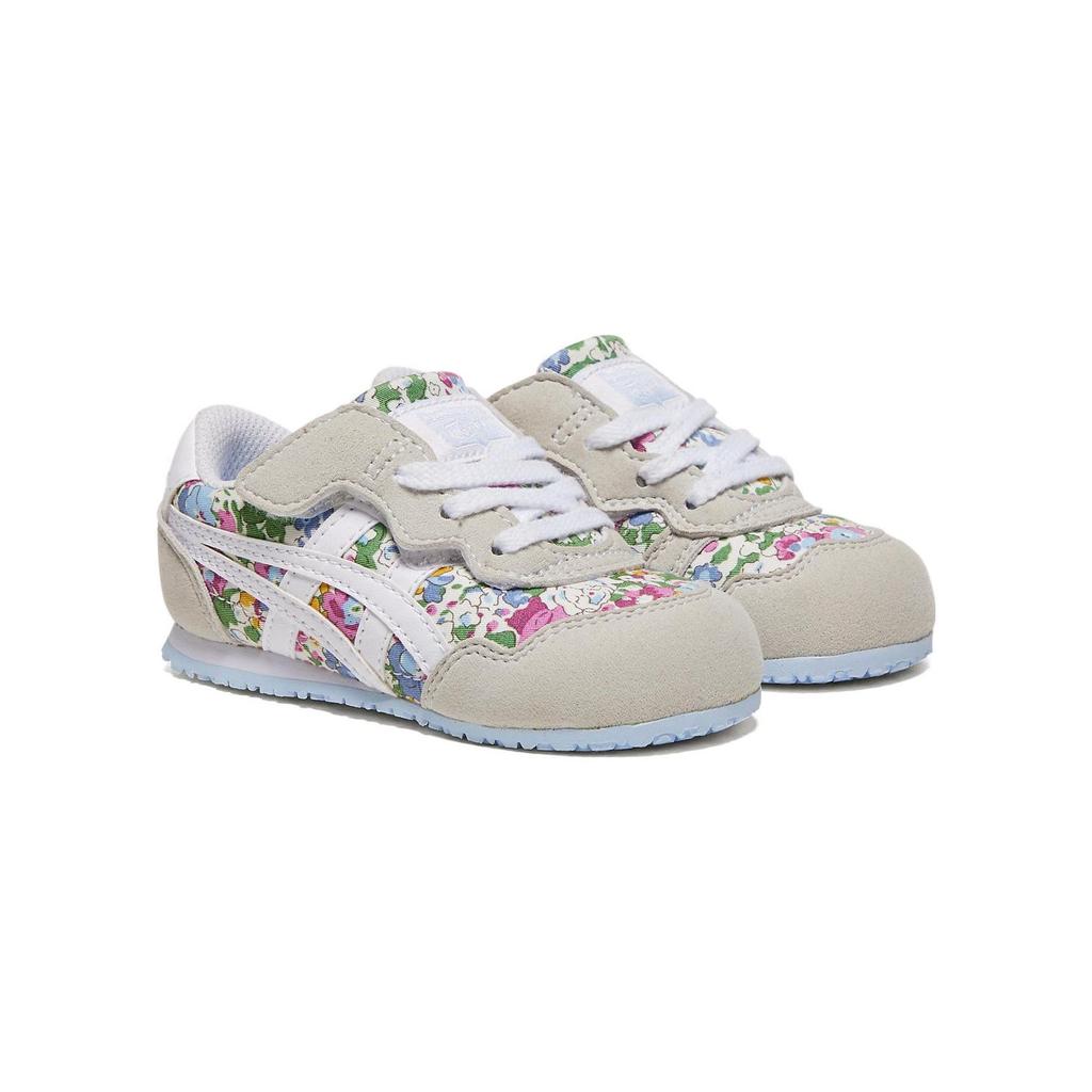 Onitsuka Tiger Serrano Comfortable Versatile Non-Slip Durable Low-Top Walking Shoes Baby sneaker Beige Red 1184A202-020