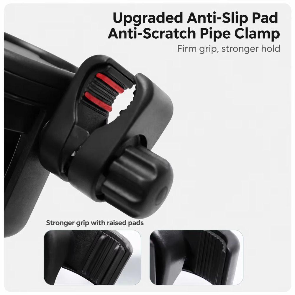Double Cup Stroller Cup Holder 3 In 1 Drink Rack Lightweight Pram Phone Mount Parent Use