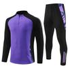 German Purple Small Adi Version] Semi-Zipper Training Clothes, Football Clothes, And Jackets Support Customization