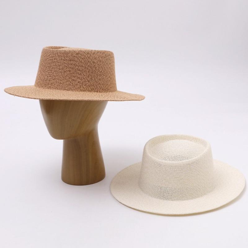 Summer New Classic Wide Brim Sun Hats Women Fashion Casual Versatile Casual Fedoras Hat Outdoor Sun Protection Panama Straw Hat