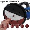 1380W 215MM Grinding with Sandpaper 2m Hose LED Variable Speed Wall Polisher Machine Portable Pole Drywall Sander
