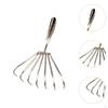 Shape Stainless Steel Tool Easy Use Handheld Seafood Shell Remover for Collecting Leaf