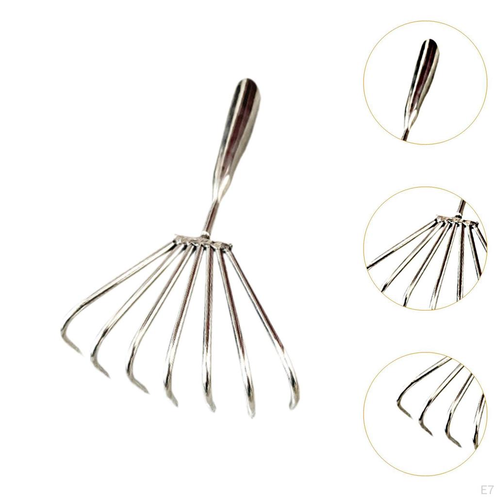 Shape Stainless Steel Tool Easy Use Handheld Seafood Shell Remover for Collecting Leaf