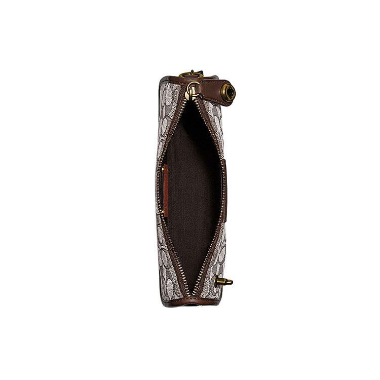 Coach Swinger Classic Jacquard Fabric With Leather Shoulder Bag, Pochette, Handbag, Crossbody Bag, Shoulder Bag Women's C0721-B4S0M