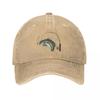 Fisch mit Rute und Rolle Gone FishingCap Cowboyhut Kinderhut Kappe männlich Snapback Cap Frau Hüte Unisex