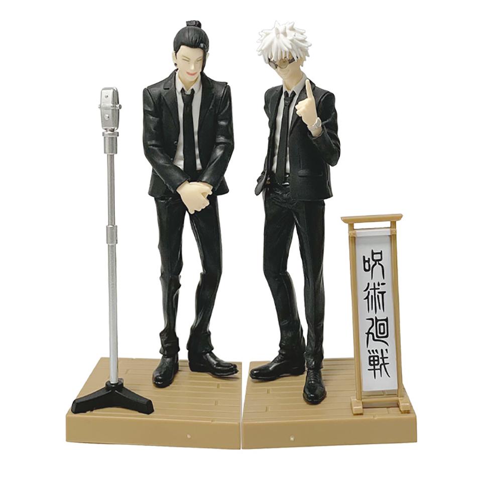 17cm Anime Figure Jujutsu Kaisen Diorama Satoru Gojo Suguru Geto Suit Anime Model Boxed Toys Figurine Birthday Gift