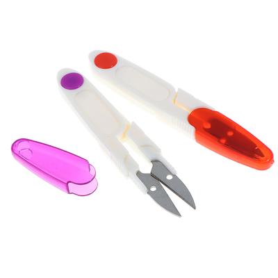 1 יחידה ידית פלסטיק מספריים תפירה חוט רקמה קאטר תפר צלב מספריים