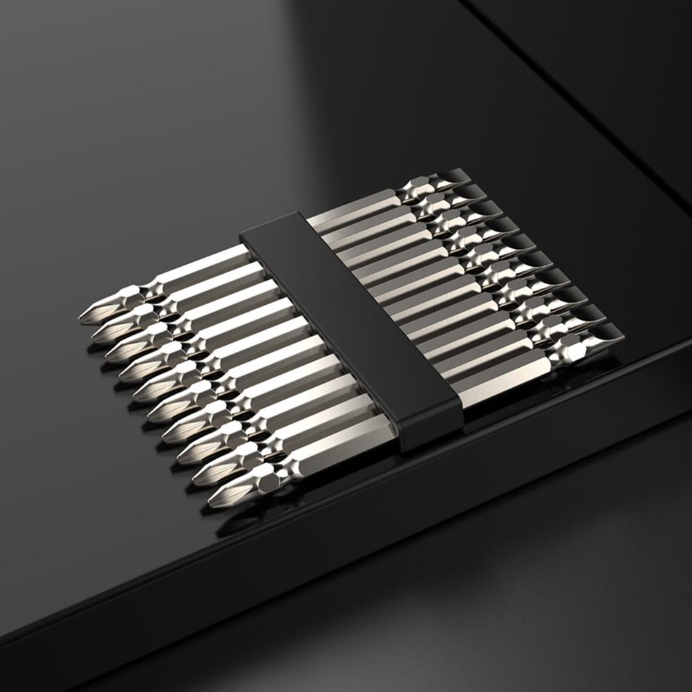 6/10/11/12 găuri burghiu biți depozitare cutie șurubelniță suport cap șurubelniță pentru 6,35 mm/ coadă H X9U0