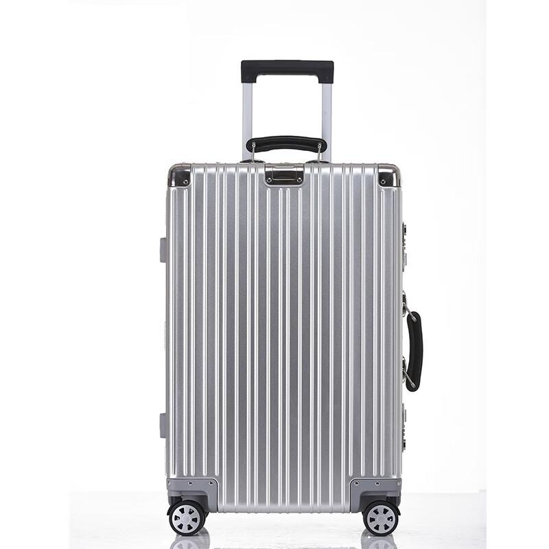 Vintage Aluminum Alloy Spinner Suitcase