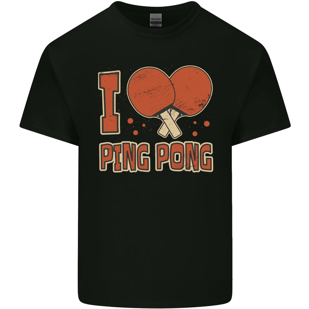 I Love Ping Pong Unisexs Light Cotton TShirt