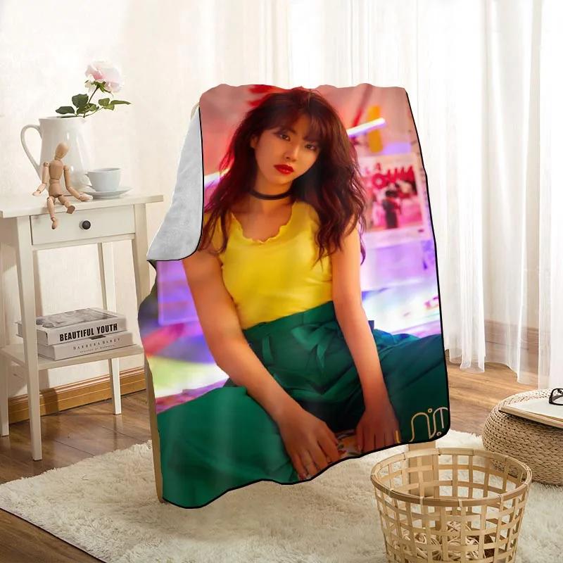Modern Popular LABOUM KPOP Girl Blanket On For The Sofa/Bed/Car Portable 3D Blanket For Kid Home Textile Fabric 1009