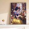 5D Diy Diamond Painting Snow White Playing The Piano Full Drill Rhinestones Mosaic Embroidery Handmade Products Home Decor Gift