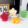Cartoon Flower Chocolate Silicone Moulds Simple Mousse Biscuit Molds Birthday Cake Decor Plant Candles Soap Valentine's Day Gift
