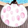 Watercolor Dots Round Beach Towel Abstract Geometric Shawl Beach Blanket Large Lightweight Quick Dry Absorbent Soft Pool Towel