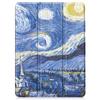 For iPad Pro 2024 Case 11 Inch 5th Gen Tri-fold Leather Painted Stand Smart Case For Funda iPad Pro 11 2024 Case with Pen Holder