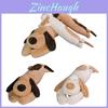 Große Hunde-Plüsch-Kuscheldecke Weiches Stofftier-Kissen Weihnachtsgeschenk