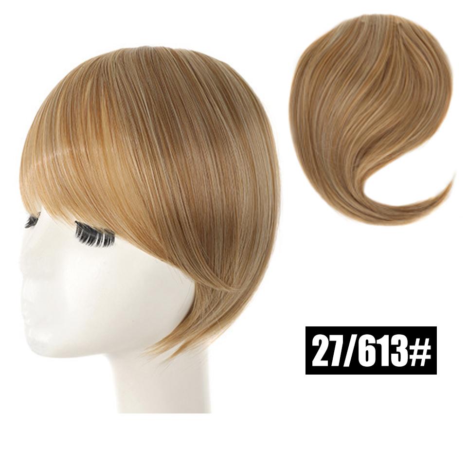 WTB Partial Bangs Wig Synthetic Wig Female Bangs Partial Lengthening Bangs Fake Bangs Two Cards Seamless Wig Piece