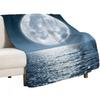 Full Moon Throw Blanket Elegant Warm Throw Blanket for Hotel Home
