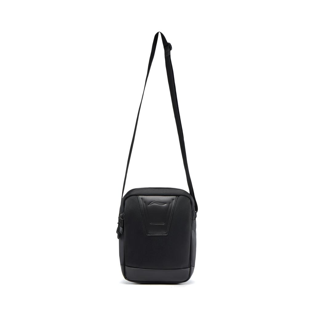Li-Ning Fitness Series Logo Polyester Crossbody Bag Unisex Bags Black ABDV303-1