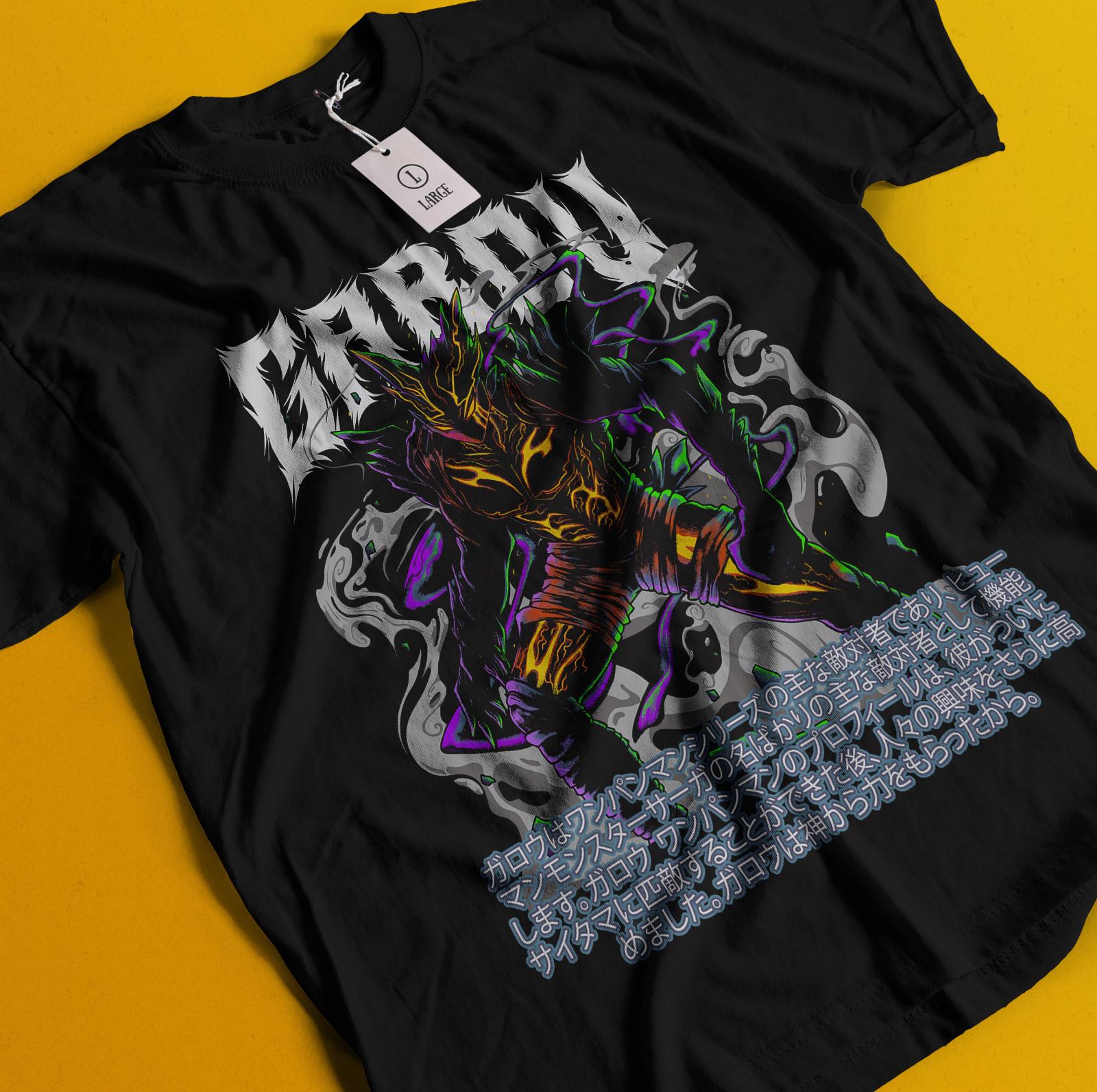 One Punch Man T-Shirt Mens Womens Tees Top Garou Tshirt Saitama Shirt Fubuki Genos Anime Manga OK Tee S