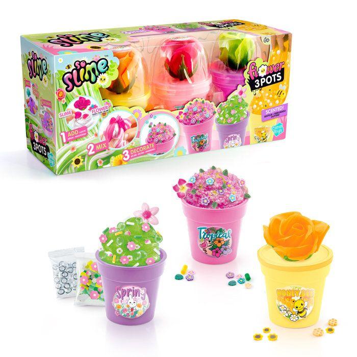 Slime Flower 3 Pots - Des 6 ans - SSC 418 Canal Toys - So Slime -