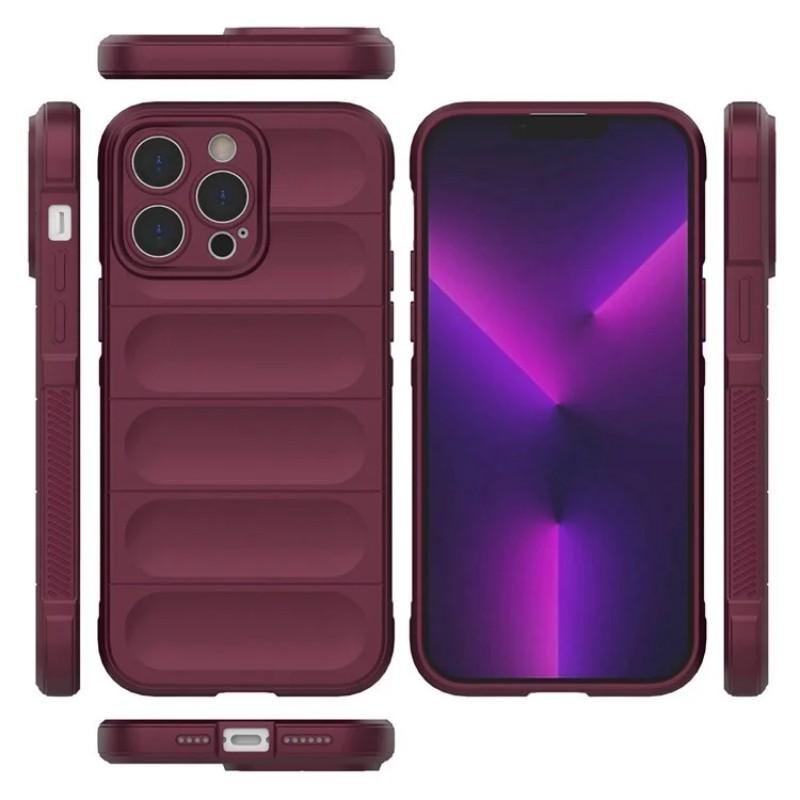 For iPhone 14 Pro TPU Case WANLONFENG HD Series Anti Slip Phone Cover with Tempered Glass
