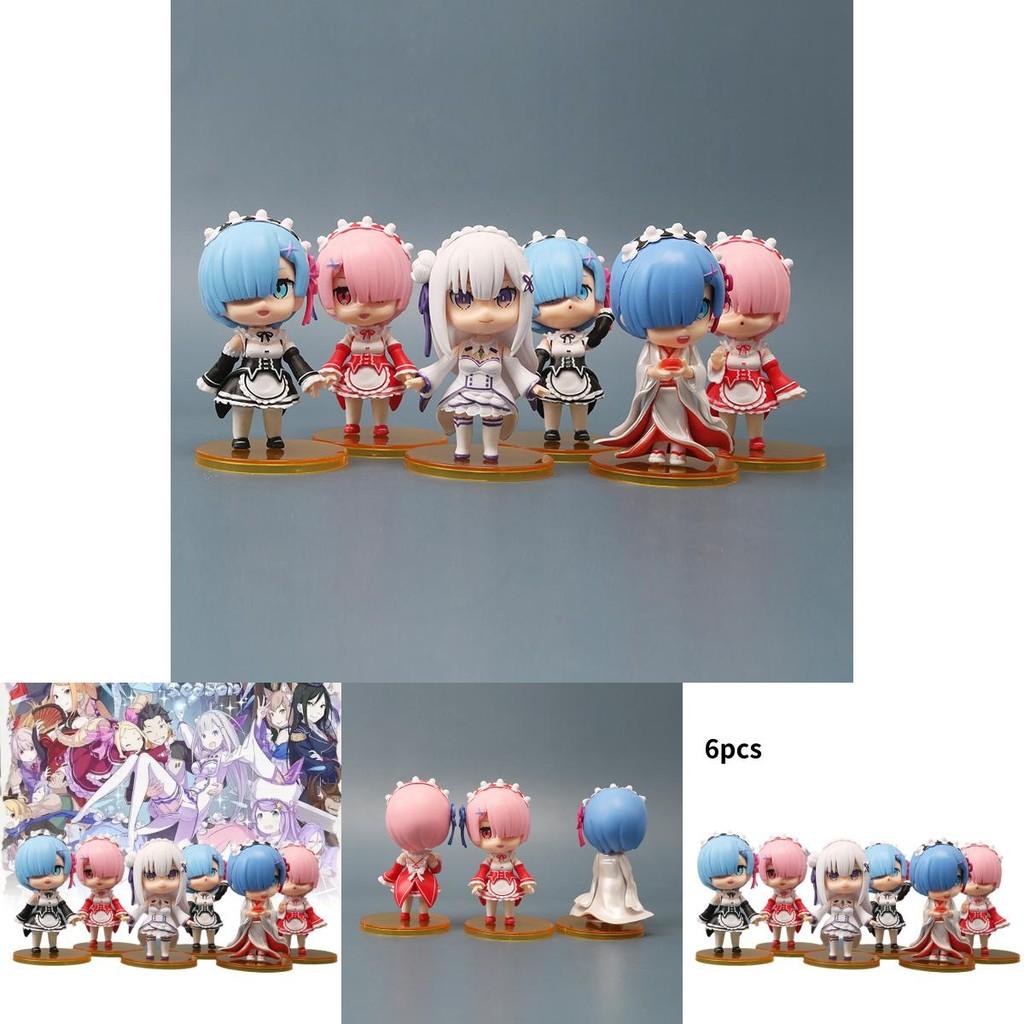 Adorable 9cm Pvc Rem And Ram Figures From Zero Two World Anime Collectibles