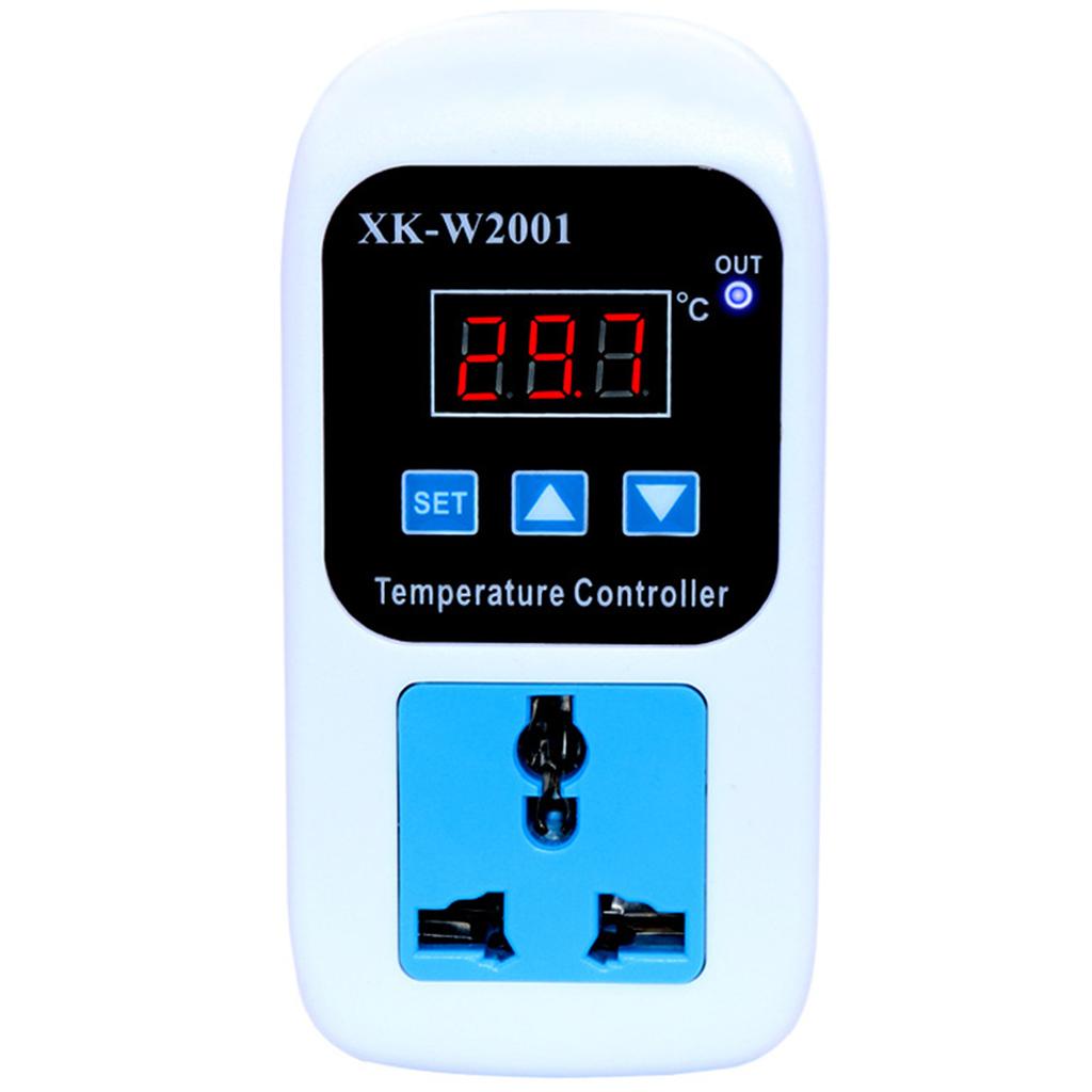 Feb.XK-W2001 Digital Temperature Controller Socket AC 110-220V Thermostat Regulator Socket Outlet With NTC Sensor