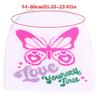 2000s Butterfly Pattern Knitted Hat Streetwear Design Breathable Acrylic Fibre Hat For Outdoor Music Festival Daily Use