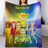 Rainbow High Gift For Fans Rainbow High Dolls Rainbow High Characters Throw Blanket Stylish Couch Blanket for Home Living Room