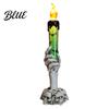 Secret Room Scary Decor Halloween LED Ghost Candle Light Spooky Hand Lamp Party Atmosphere Tabletop Decor Horror Light for Haunted House Decorative
