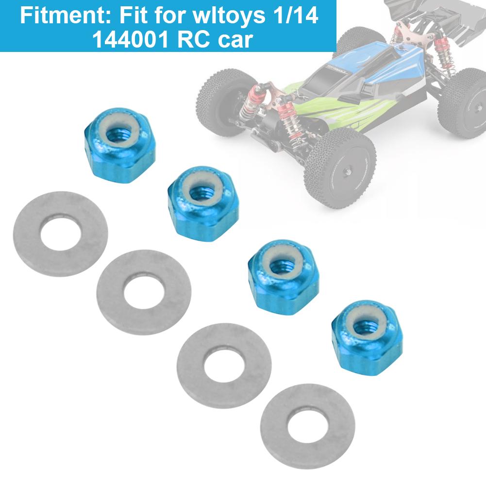 Wheel Hex Lock Nut Fit for wltoys 1 14 144001 RC Car Upgrade AccessoryBlue A949 49R