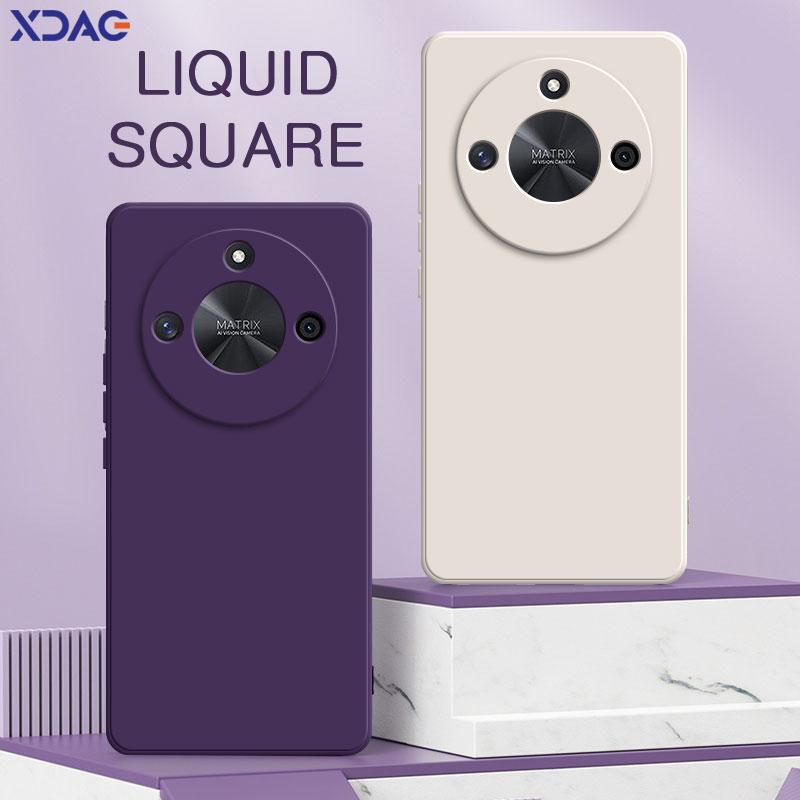 

Square Liquid Silicone Phone Case for Honor X50 X50i Camera Protective Soft Waterproof Mobile Cover HonorX50 i Housing