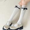 Sweet Lace Patchwork Calf Socks Lolita Bow White Cutewomen Mid-Tube Socks