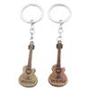 Handmade Guitar Phone Charm Beaded Guitar Keyring Pendant Alloy Texture Key Jewelry Suitable for Decorating Accessories