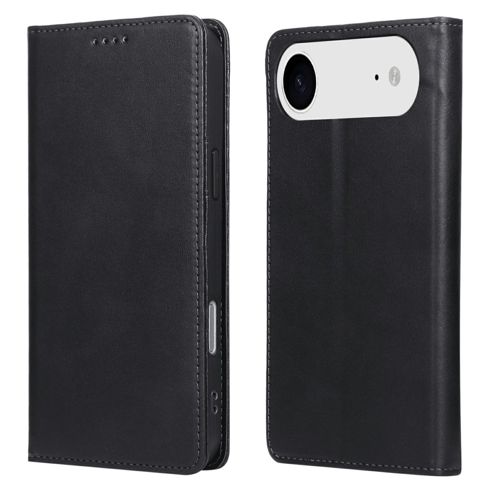 

For iPhone 17 Air Case RFID Blocking PU Leather Phone Wallet Cover Black