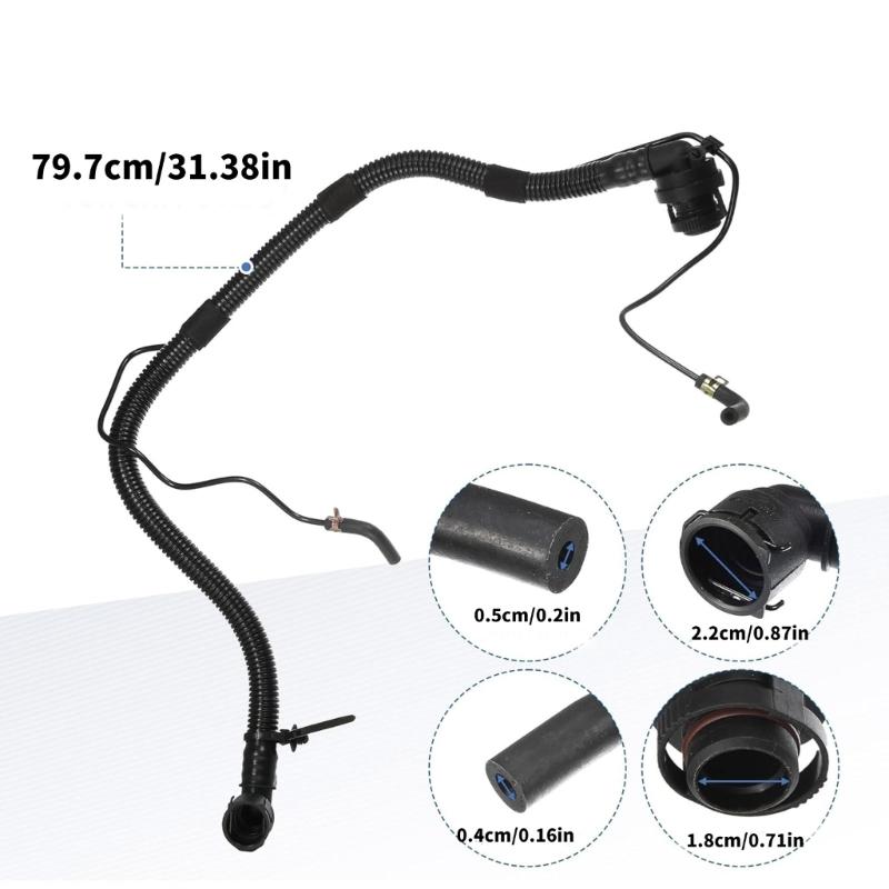 High Temperature Resistant Car Engine Crankcase Breather Hose Exhaust Ventilation Tube Accessories for 25193343 55568267