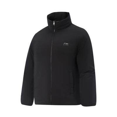 Li Ning Stand Collar Zipper Warm Letter Down Jacket Men Outerwear AYMV587-3