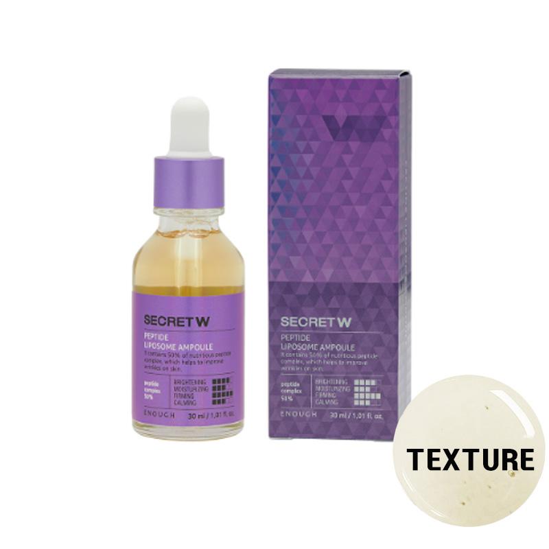 ENOUGH 5 types de secrets avec série d'ampoules pour éclaircir/carming/peptide/hyaluronique/soin des pores 30 ml (20 Options)