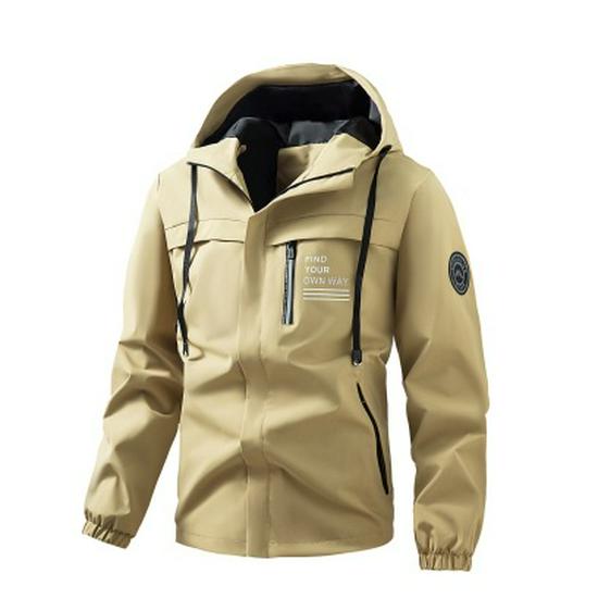 Men's Fleece-Lined Hooded Casual Jacket - 2026 Autumn/Winter Collection